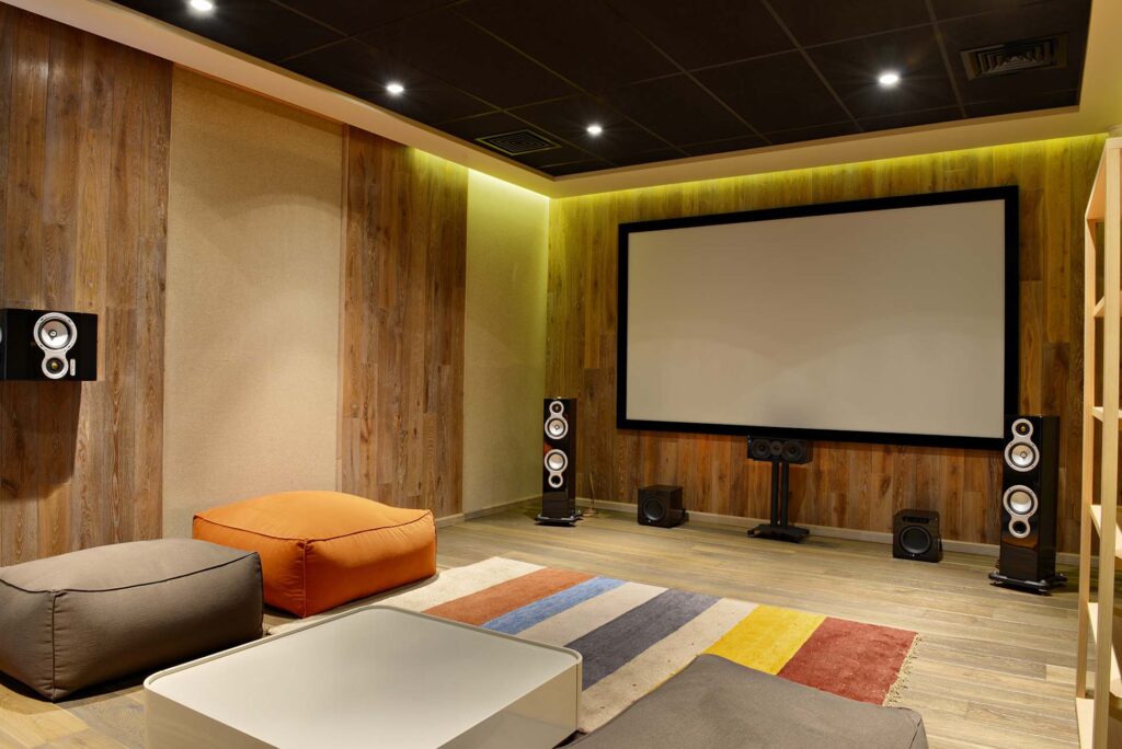 Garden cinema room